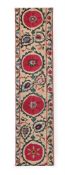 A SILK SUZANI PANEL, UZBEKISTAN, 18TH CENTURY