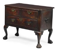 AN UNUSUAL IRISH GEORGE II MAHOGANY CHEST OR SIDE TABLE, CIRCA 1750