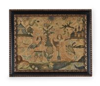 A CHARLES II RAISED WORK PICTURE, CIRCA 1670