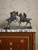 ISIDORE-JULES BONHEUR (1827-1901), A RARE BRONZE 'LE JEU DE POLO', CAST BY HIPPOLYTE PEYROL