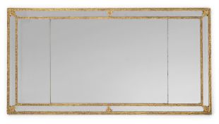 A GEORGE III CARVED GILTWOOD AND GESSO MIRROR, CIRCA 1810