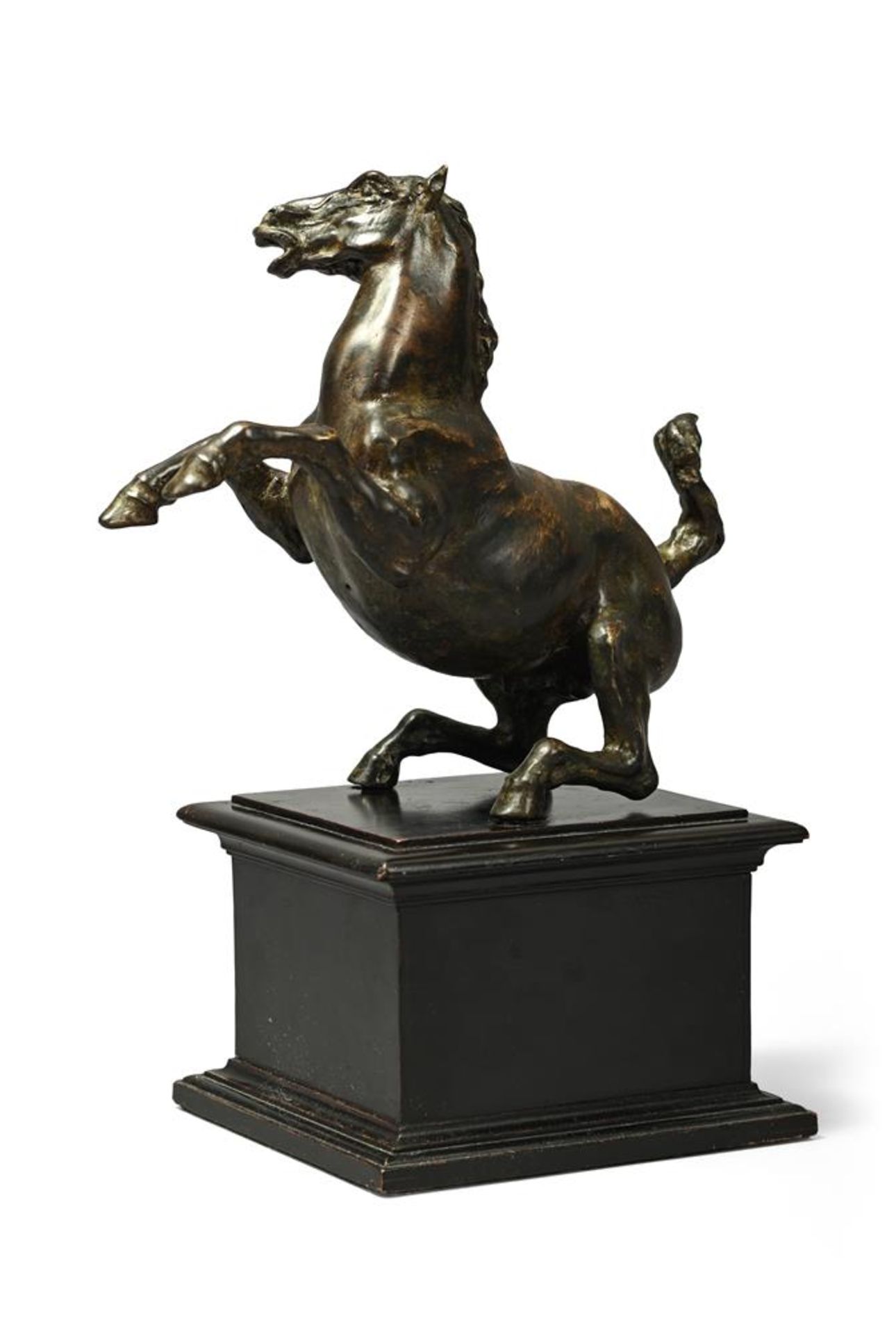 AFTER THE MODEL BY LEONARDO DA VINCI (ITALIAN, 1452-1519), A BRONZE MODEL OF A REARING HORSE - Image 3 of 3