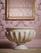 A LARGE BAROQUE CARRARA MARBLE WINE CISTERN, ENGLISH OR ITALIAN, LAST QUARTER 17TH CENTURY