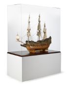 ‡ A SCALE MODEL SHIP OF 'THE SOVEREIGN OF THE SEAS', EARLY 20TH CENTURY