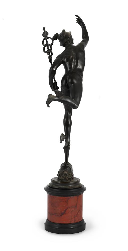 AFTER GIAMBOLOGNA, A BRONZE FIGURE OF MERCURY, CAST BY NELL FOUNDRY ROME, LATE 19TH CENTURY - Image 3 of 4