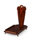 AN UNUSUAL GEORGE III MAHOGANY LIBRARY BOOK TROLLEY, CIRCA 1810