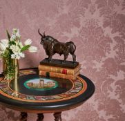 AFTER JEAN-BAPTISTE CLÉSINGER, AN ANIMALIER BRONZE OF A BULL 'TAUREAU ROMAIN', CAST BY BARBEDIENNE