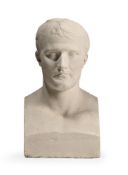 AFTER ANTOINE-DENIS CHAUDET (1763 -1810), A PLASTER PORTRAIT BUST OF NAPOLEON BONAPARTE