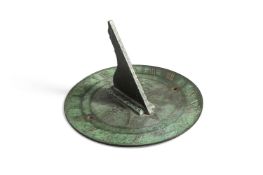 AN ENGLISH GEORGE III BRASS GARDEN SUNDIAL