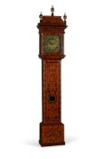 A WILLIAM III WALNUT AND ARABESQUE MARQUETRY LONGCASE CLOCK OF ONE-MONTH DURATION