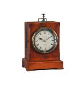 A VICTORIAN MAHOGANY NIGHTWATCHMAN’S TELL-TALE BRACKET CLOCK OR NOCTUARY