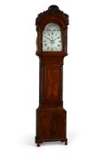Y A WILLIAM IV CARVED MAHOGANY EIGHT-DAY LONGCASE CLOCK WITH MOONPHASE