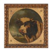 J. PRESTON (BRITISH 19TH CENTURY), PORTRAIT OF A BULL