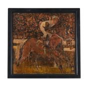 λ MARTIN CHURCHILL (BRITISH B.1954), HORSE AND JOCKEY