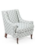 A HOWARD & SONS DREYFUS ARMCHAIR, OF RECENT MANUFACTURE