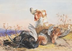 JAMES HARDY JUNIOR (BRITISH 1832-1889), GUNDOG WITH GAME