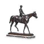 AFTER ISIDORE JULES BONHEUR (FRENCH 1827-1901), A LARGE BRONZE EQUESTRIAN GROUP