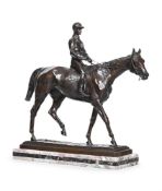 AFTER ISIDORE JULES BONHEUR (FRENCH 1827-1901), A LARGE BRONZE EQUESTRIAN GROUP...