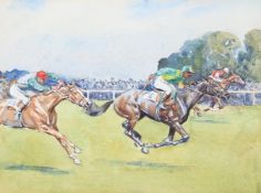 λ LIONEL DALHOUSIE ROBERTSON EDWARDS (BRTISH 1878-1966), THE FINISH