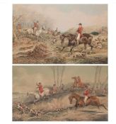 HENRY THOMAS ALKEN (BRITISH 1785 - 1851), ON THE SCENT; BREAKING COVER (2)