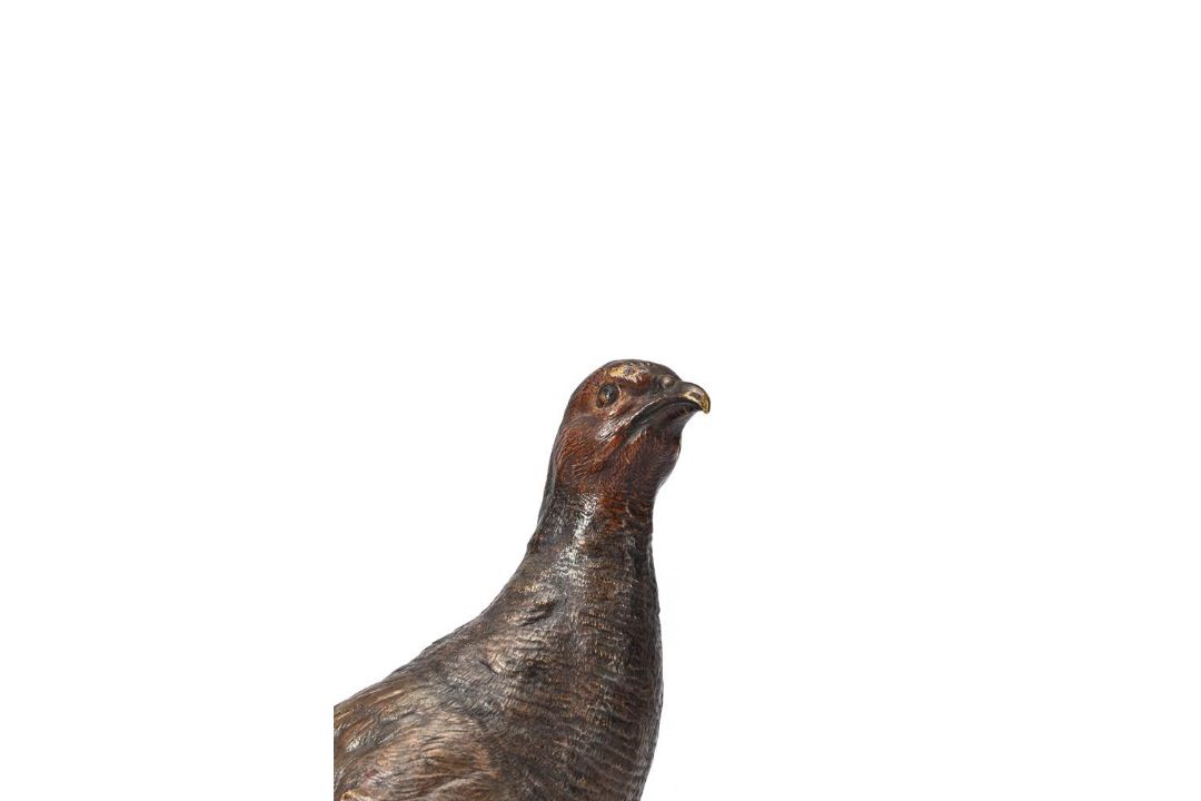 A VIENNA COLD PAINTED BRONZE PARTRIDGE BY FRANZ BERGMAN, AUSTRIAN - Image 3 of 4