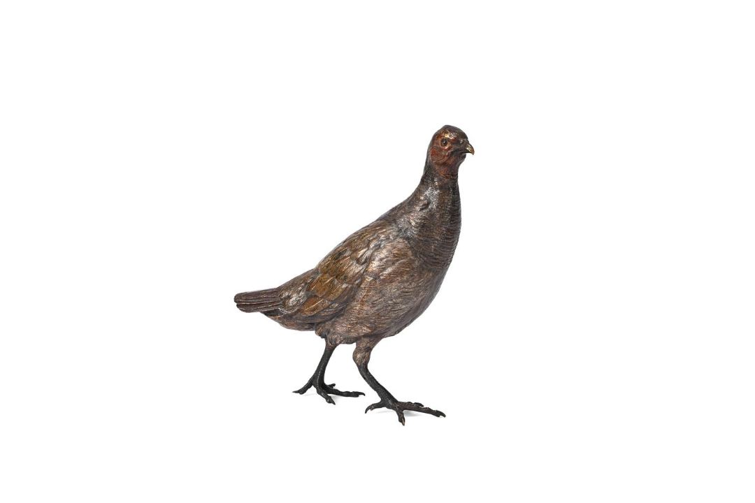 A VIENNA COLD PAINTED BRONZE PARTRIDGE BY FRANZ BERGMAN, AUSTRIAN - Image 2 of 4