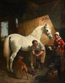 JOHN FREDERICK HERRING SENIOR, SIR EDWIN HENRY LANDSEER AND JOHN PHILLIP