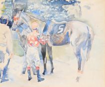 λ COLIN COOTS (AMERICAN B. 1944), SADDLING UP