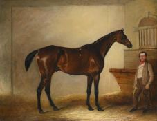 JOHN E. FERNELEY SENIOR (BRITISH 1782-1860), 'ZOHRAB' WITH HIS GROOM