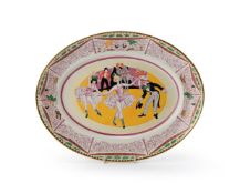 DAME LAURA KNIGHT (BRITISH, 1877-1970), 'CIRCUS' SERVING PLATTER; DESIGNED 1934
