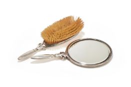 HARALD NEILSEN (DANISH, 1892-1977), A HAND MIRROR AND HAIRBRUSH, MODEL NO.S 172 AND 172A, POST 1947