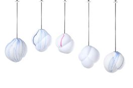 JEREMY MAXWELL WINTREBERT STUDIO (FRENCH, FD.2015), FIVE 'CLOUD' HANGING LIGHTS; 2017