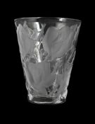 LALIQUE, 'ISPAHAN' VASE; DESIGNED 1952; SECOND HALF 20TH CENTURY