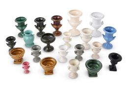 DARTMOUTH POTTERY, TWENTY-ONE POTTERY URNS; SECOND HALF 20TH CENTURY