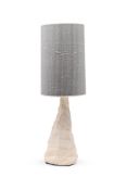 A FRENCH 'ROCK FORMATION' LAMP