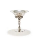GEORG JENSEN (DANISH, 1866-1935), A PEDESTAL BOWL, MODEL NO. 263; 1915-1927