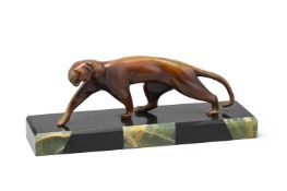 MICHEL DECOUX (FRENCH), AN ART DECO PANTHER SCULPTURE, CIRCA 1930