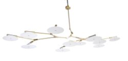 LINDSEY ADELMAN (AMERICAN, B.1968), '11-LIGHT BRANCHING DISC, BD.11.01' CHANDELIER; DESIGNED 2016