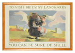 GRAHAM SUTHERLAND (BRITISH, 1903-1980), A SHELL ADVERTISING POSTER FOR 'BRIMHAM ROCK (YORKSHIRE)'