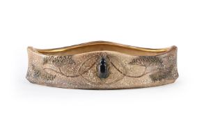 EDUARD STELLMACHER & CO. (AUSTRIAN, FD.1904), OVAL BOWL; CIRCA 1905