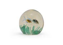 IN THE MANNER OF ALFREDO BARBINI (ITALIAN, 1912-2007), FISH PAPERWEIGHT; SECOND HALF 20TH CENTURY