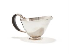 Y JORGAN JENSEN (DANISH, 1895-1966), A SAUCE BOAT, 'MODEL NO. 896', POST 1945