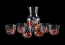 J.&L. LOBMEYR (AUSTRIAN, FD.1823), PART ‘TULIPMANIA’ GLASSWARE SERVICE; DESIGNED 2009