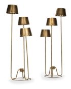 JULIAN CHICHESTER (BRITISH, EST. 1989), PAIR OF TRI-LIGHT STANDING LAMPS; EARLY 21ST CENTURY