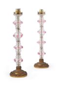 TWO VENETIAN LAMP BASES, MID 20TH CENTURY