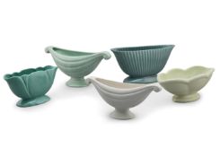 A FULHAM POTTERY, FLARED AND FOOTED VESSEL, 20TH CENTURY
