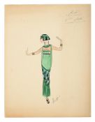λ ERTÉ (FRENCH, 1892-1990), ‘AIDA’ COSTUME DESIGN; 1913