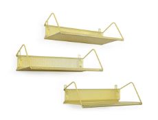 MATHIEU MATEGOT (HUNGARIAN/FRENCH, 1910-2001), A SET OF THREE HANGING SHELVES, MID-20TH CENTURY