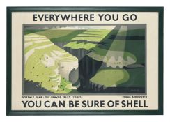 EDGAR AINSWORTH (1905-1975), A SHELL ADVERTISING POSTER FOR 'GORDALE SCAR', 1934