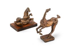 λ FRANCO VASCONI (ITALIAN, 1920-2014), A REARING HORSE SCULPTURE; LATE 20TH CENTURY